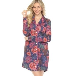 Johnny Was Sleepwear the nieena long sleeve shirt - etta's garden XS NWT